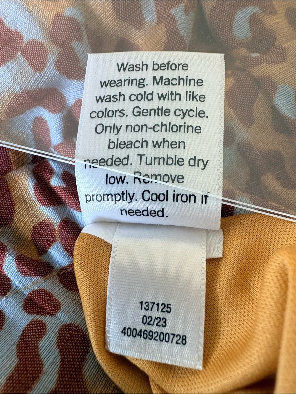 Nine West Leopard Print Tie-Waist Shirtdress L - Picture 9 of 11